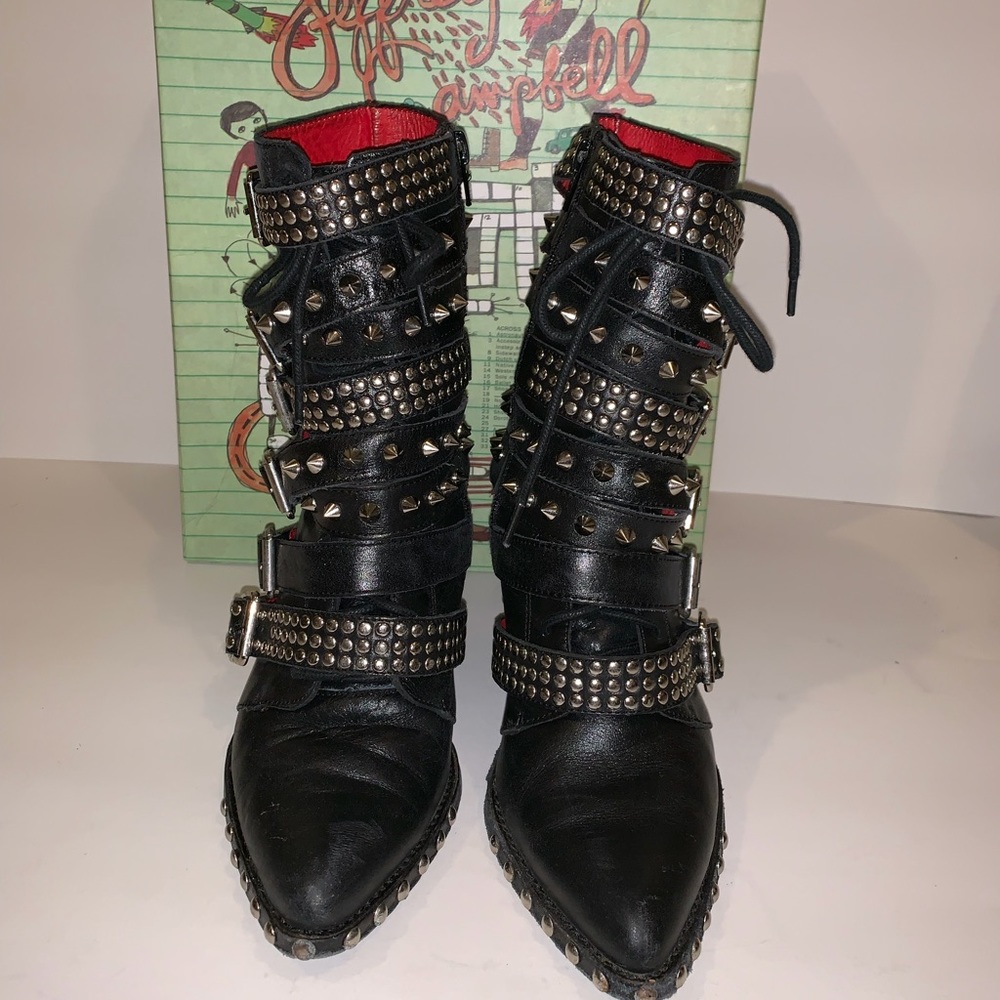 Jeffrey Campbell studded Hidden wedge boots